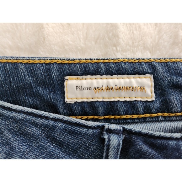Pilcro And The Letterpress Low Rise Straight Denim Jeans Womens Size 28 - Picture 4 of 10